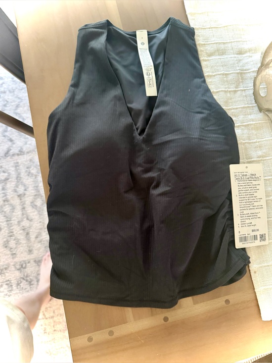 lululemon athletica Tops - lululemon athletica Black Ribbed V-Neck Tank Top